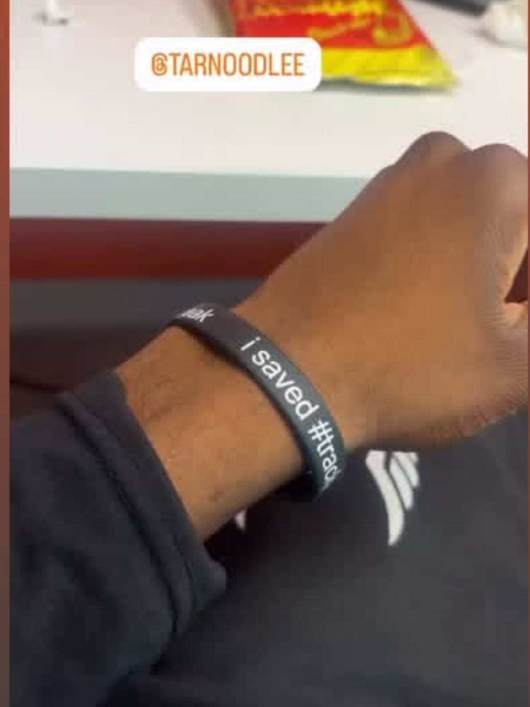 i saved #trackandfreak wristband