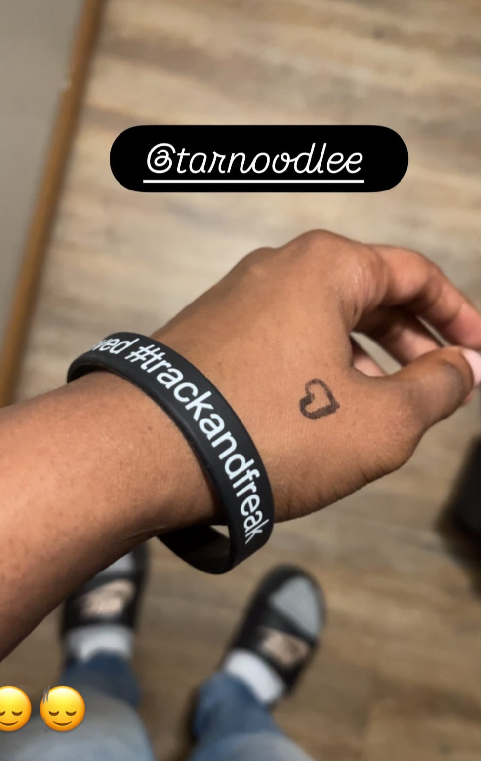 i saved #trackandfreak wristband